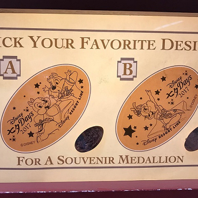 ディズニーリゾートラインの期間限定スーベニアメダル
