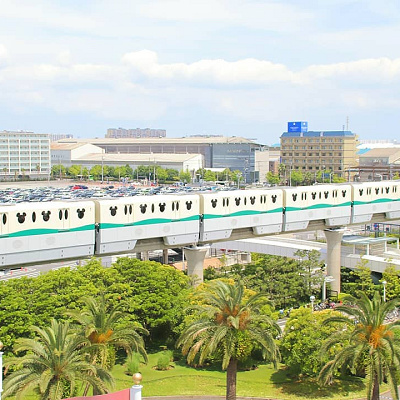 お部屋から見えるディズニーリゾートライン