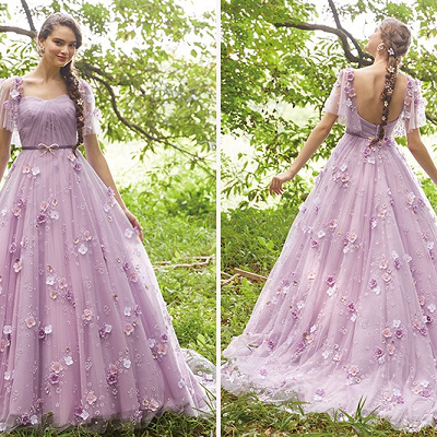 ディズニーウエディングドレス：ラプンツェル