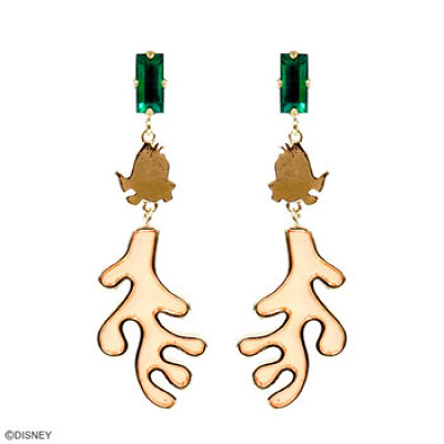 ディズニー×アコモデ④：リトル・マーメイド　モチーフグラスピアス