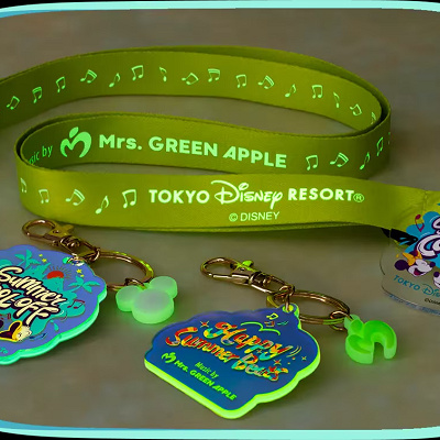 ディズニー ミセス ストラップ キーホルダー ピンバッジ 3種セット 2025 新品 東京ディズニーリゾート Mrs GREEN APPLE キーチェーン