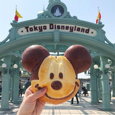 ディズニーランドのエントランス