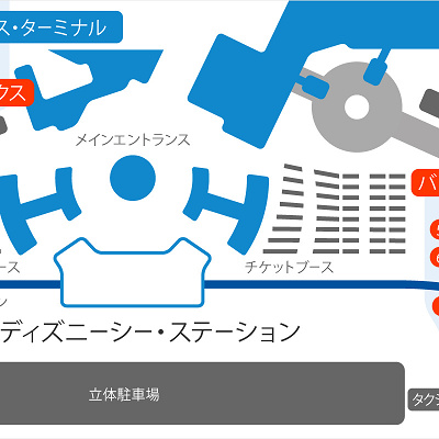 ディズニーシーのバス乗り場