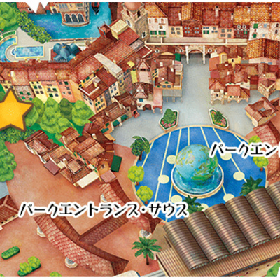 ディズニーシーの着替えスペースの地図