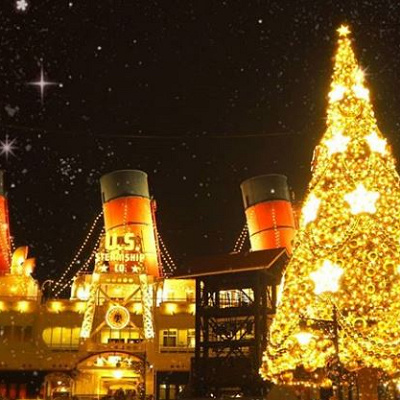 クリスマスシーズンのディズニーシー