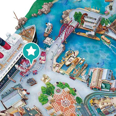 ドックサイドステージの地図