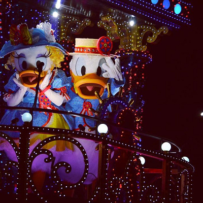 エレクトリカルパレード・ドリームライツのドナルド＆デイジー