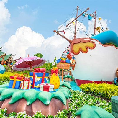 ドナルドのボートのデコレーション