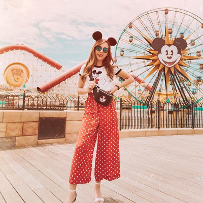 ドットパンツコーデ