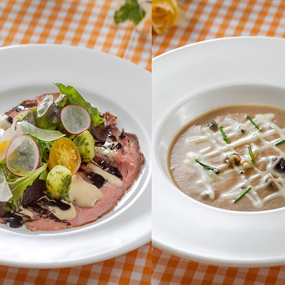 イーストサイド・カフェ：パスタセットの前菜メニュー