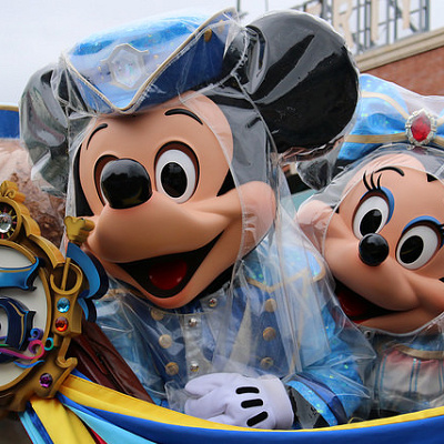 近い距離でミッキーたちを堪能