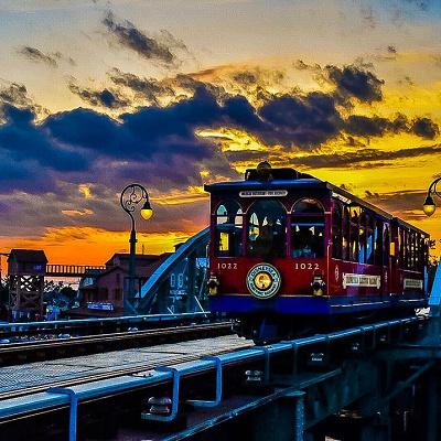 エレクトリックレールウェイからは夜景も楽しめる
