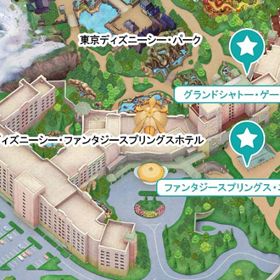 ファンタジースプリングスホテル宿泊ゲスト用のエントランス
