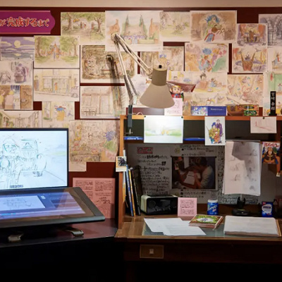 三鷹の森ジブリ美術館での展示の様子