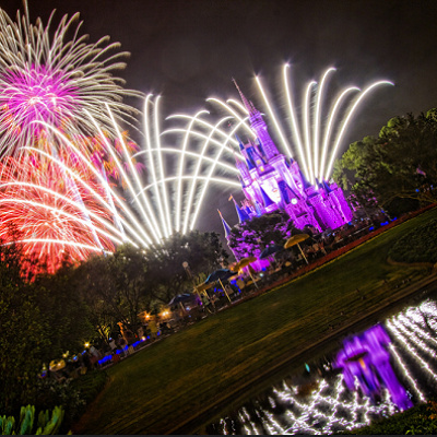 クリスタルパレスから見る花火