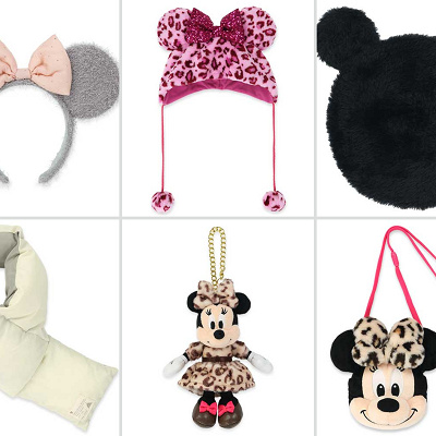 2025冬のもこもこファッショングッズ、ミニーのヒョウ柄グッズ