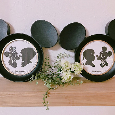 1人用はディズニーキャラクターの切り絵も入れられます