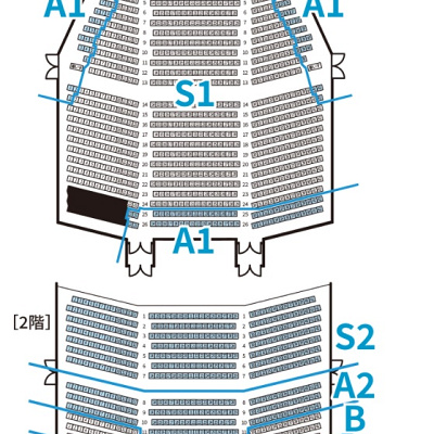 『アナと雪の女王』東京公演　座席表