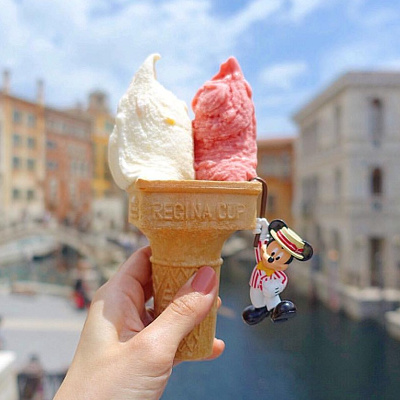 ふちミッキー×ジェラート