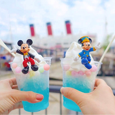 ふちミッキー×シェイブアイス