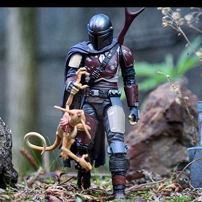 マンダロリアン フィギュアでおもしろ写真
