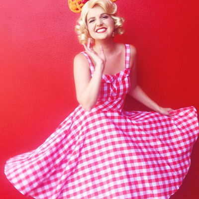 ギンガムチェックドレス