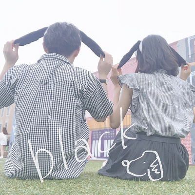 ギンガムチェック×黒