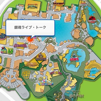 銀魂ライブ・トーク開催場所の地図