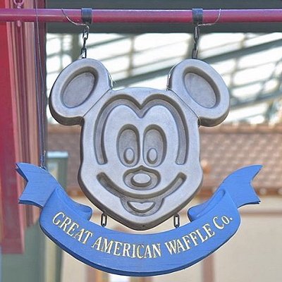 グレートアメリカン・ワッフルカンパニーの看板