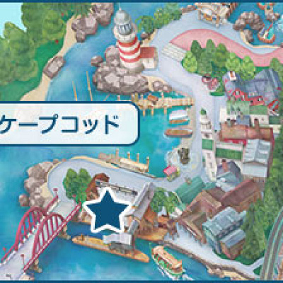 グリーティングの場所（ダッフィー）