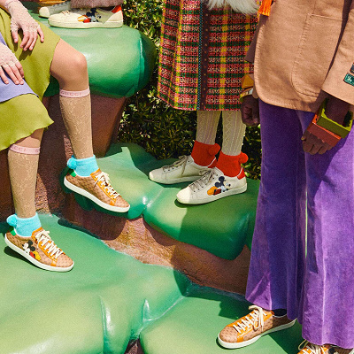 【GUCCIのディズニーコラボ】ミッキーのスニーカーで足元からおしゃれ