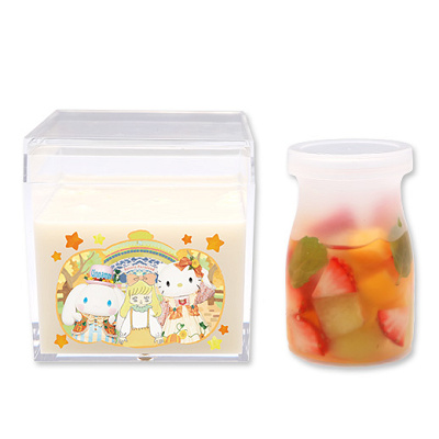 ぎゅうにゅうプリン～フルーツシロップ添え～