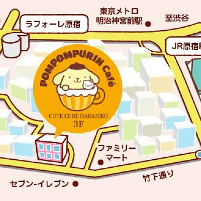 原宿店の地図
