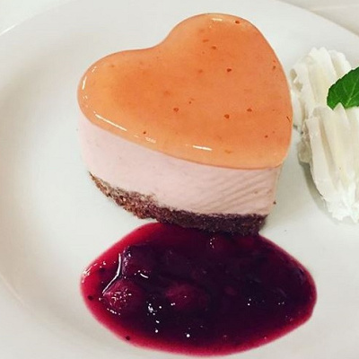 ハートのストロベリームース