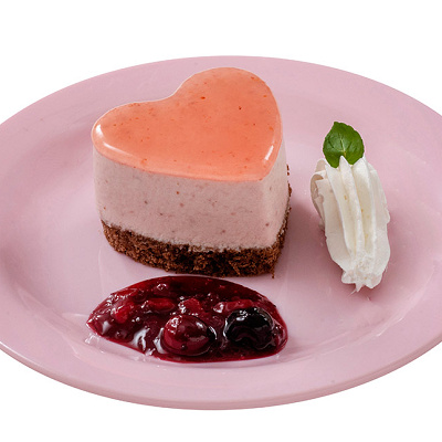 ハートのストロベリームース