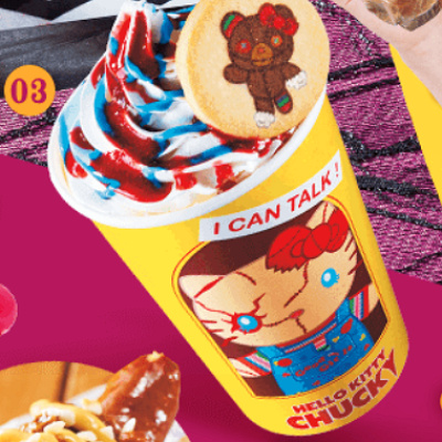 ハローキティ・チャッキー・デザート・ドリンク