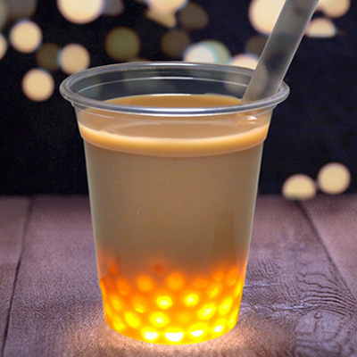 ひらかたパークの光るタピオカ