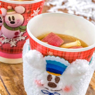 ホットドリンク、スリーブ付き