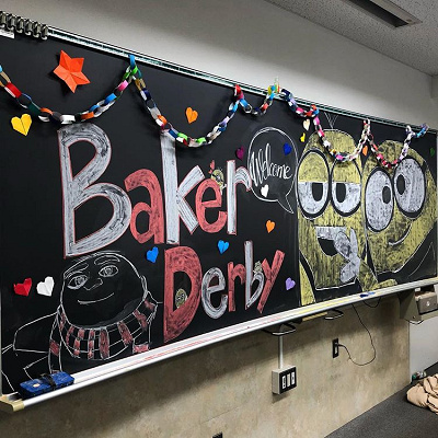 ミニオンイラスト活用法⑤ミニオンの黒板アート