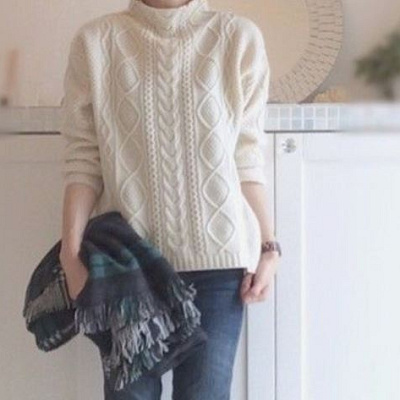 厚手のニットなら1枚でもOK！