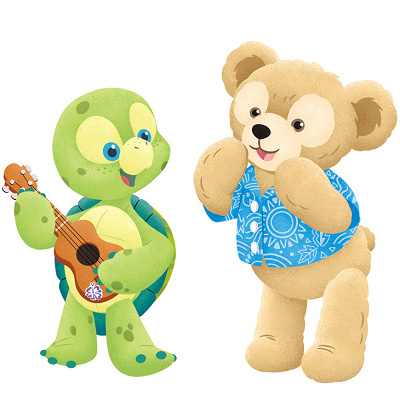 ダッフィーとオル・メルのイラスト