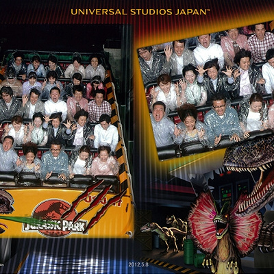 「ジュラシック・パーク・ザ・ライド・フォト」で撮影される写真のイメージ