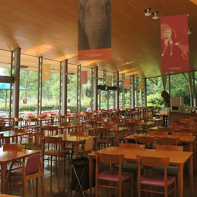 園内で一番広い「オージーヒルグリル」レストラン店内