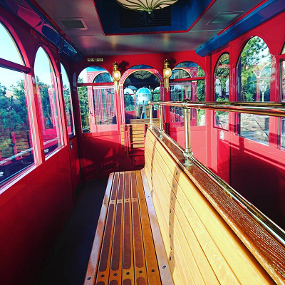 エレクトリックレールウェイの車内の様子