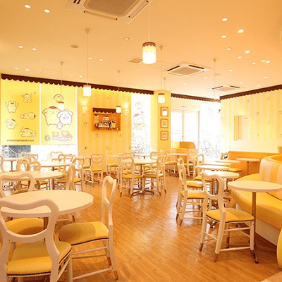 ポムポムプリンカフェ店内