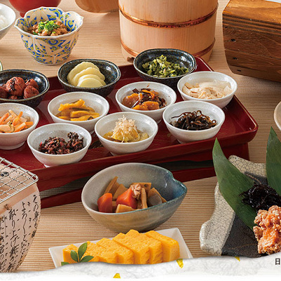 日本料理 浜風の朝食バイキング