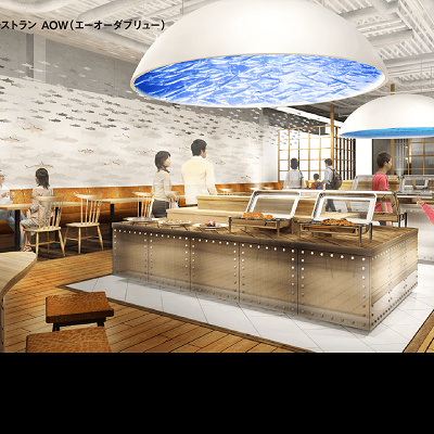 カワスイビュッフェ形式レストラン