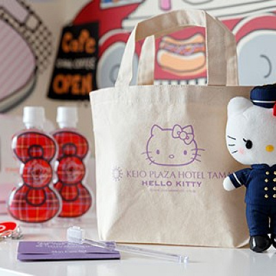京王プラザホテル多摩　ハローキティルーム（キティタウンルーム）　ルームアメニティ