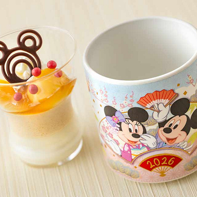 きなこムース＆ミルクゼリー、スーベニアカップ付き