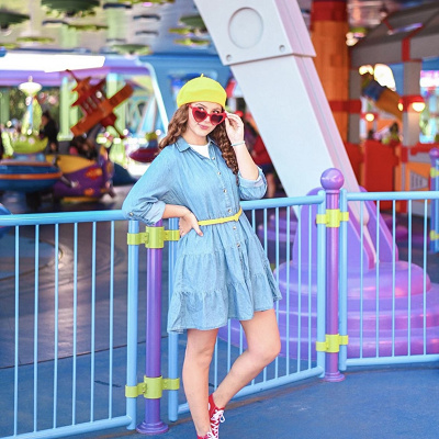 リトルグリーンメンコーデ（ディズニーキャラクターコーデ）